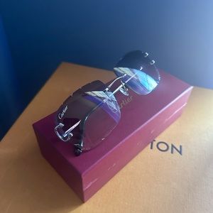 Cartier diamond cut sunglasses